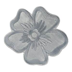Solid color flower pattern embroidery cloth patches for clothes, down jackets, pants and bedsheets to repair holes and iron appliques