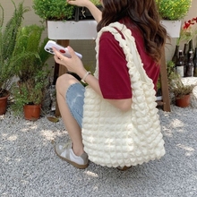 2024 New Bag Women's Cloud Bubble Single Shoulder Tote Bag Handbag Large Capacity Crossbody Bag Flower Phone