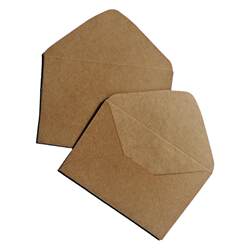 Mini Western-style pointed envelopes can be added with logos