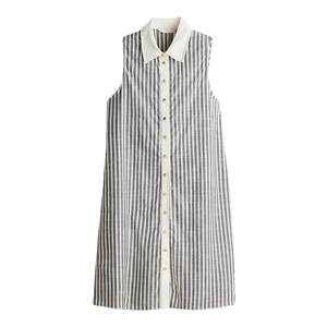 
HM women's dress summer fashion lapel commuting shirt style A-line version high intelligence dress 1293008