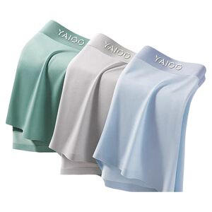 
Yalu Men's Ice Silk Boxer Briefs Boys 2026 New Men's Teenagers Summer Thin Boxer Shorts