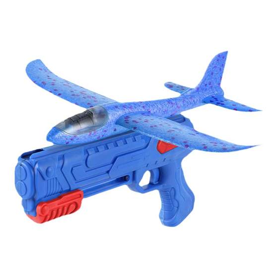 Net red ejection foam aircraft gun player throw back the spin skid launcher flying sky luminous large aircraft outdoor toys