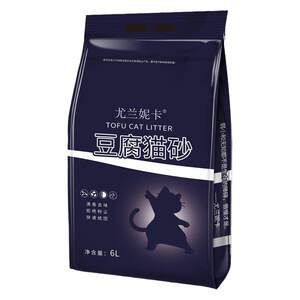 
Rainbow Tofu Cat Litter 6L Deodorant Low Dust Removes Odor and Absorbing Pet Cat Dog Hamster Rabbit Use Cat Sand Tofu Sand