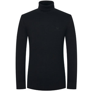 
Angel Bird Autumn New Men's Business Casual Long Sleeve Sweater Lapel Comfortable and Versatile 100% Wool Sweater for Men