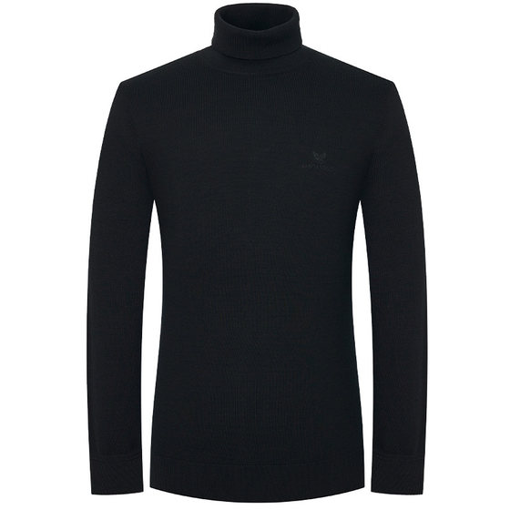 
Angel Bird Autumn New Men's Business Casual Long Sleeve Sweater Lapel Comfortable and Versatile 100% Wool Sweater for Men