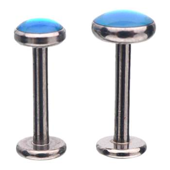 
Shinma oil drops replaced with lip studs and earrings