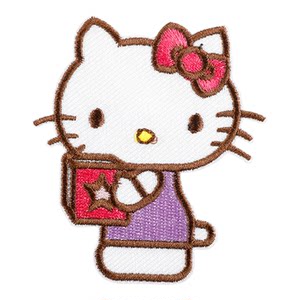 
Cute Hello Kitty Cartoon Down Jacket Patch Self-Adhesive Seamless Decorative Patch Pants Hole Embroidered Cloth Patch
