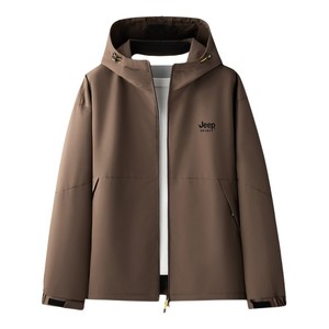 
Jeep hooded jacket men's spring new loose charge windbreaker spring and autumn versatile casual sports jacket men