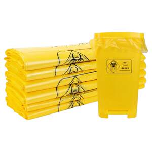 
Medical waste bag yellow clinic use thickened flat mouth portable large and small medical waste vomiting bag outdoor