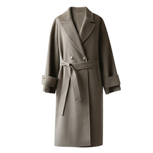 
popchrio film festival coat wool double-sided tweed coat small mid-length tweed women winter