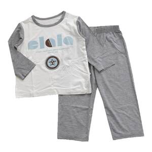 
Yilala boy zero carbon modal home clothing set nine-point sleeve long trousers pajamas boys summer thin air conditioning suit