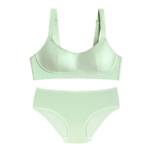 Yuanyang MetaOxy modal cotton full cup underwear for women's spring and summer thin bra without steel ring comfort set