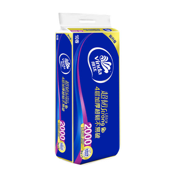 Vinda roll paper super tough virgin wood pulp coreless paper towel 1 load affordable embossed toilet paper large roll toilet paper