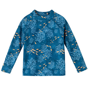 
Denmark MINI A TURE children's clothing for summer boys and girls sun protection high elastic long-sleeved split swimsuit children's swimming trousers