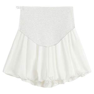 
Jingqi Maternity Shorts Summer Outerwear 2026 New Thin White Flower Bud Skirts Women's Pregnancy Pants Maternity Wear