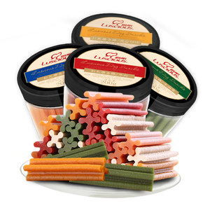 Lusus dog snack beef grinding rod 200g Teddy Bargat puppies grinding teeth clean teeth bone biting glue pet food