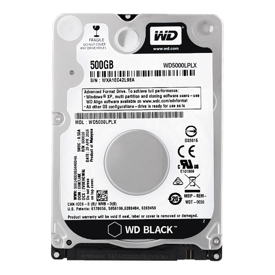 Hard Drive WD Western Digital 500GB Inch 7200RPM SATA