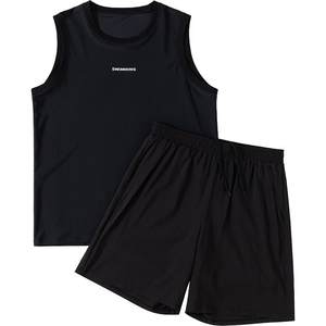 Swimsuit men 2025 new adult loose sleeveless large size youth anti-embarrassing swimming trunks swimwear men's full set