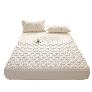 
Class A pure cotton quilted bed sheet embroidered bedspread 100 cotton mattress protector bed cover 2026 new model for all seasons