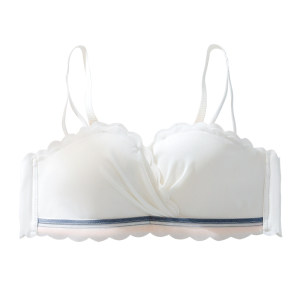 Shoulder -free underwear female small breasts gathered anti -slip summer thin, thin no trace girl wind tube top wrapped chest stealth bra