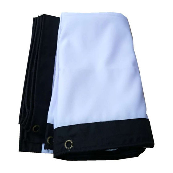 Thickened canvas rounded corners outdoor vintage mobile movie screen projector projection screen screen cotton rope 25 meters per bundle