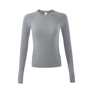 
Yoga clothing top for women outdoor running slim quick-drying sports T-shirt professional Pilates training clothing fitness long sleeves