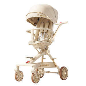 
Babudou baby-sporting artifact high landscape one-click folding baby walking two-way four-wheel shock absorption can sit and lie on the trolley