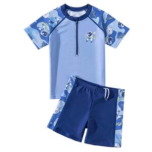 
Children's swimsuit boy split 2026 new sun protection baby boy medium and large children professional hot spring swimming trunks set