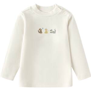 
The same model in the mall as Balabala baby long-sleeved T-shirt for boys and girls white bottoming shirt winter children's top