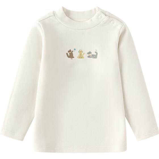 
The same model in the mall as Balabala baby long-sleeved T-shirt for boys and girls white bottoming shirt winter children's top