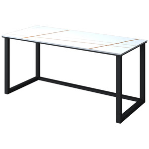 
Slate computer table desktop simple double modern table home desk Nordic light luxury office e-sports workbench