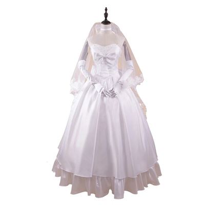 taobao agent Fatewwang Altolia Saber tenth anniversary flower marry wedding dress cosply clothing COS clothing table acting