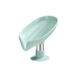 Creative Lotus Leaf Soap Box Soap Storage Rack Suction Cup Wall-mounted No-Punch Drain Rack No Water Accumulation Home Storage