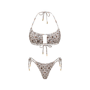 
Yukari Swim2026 new split swimsuit women's strappy resort style bikini print stunning swimsuit