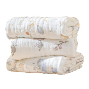
Newborn baby pure cotton bath towel baby gauze blanket kindergarten children's towel bath towel air conditioning blanket quilt