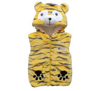 Autumn and winter new cartoon baby children's clothing vest parent -child couple vest tiger year panda rabbit plus cotton plus velvet
