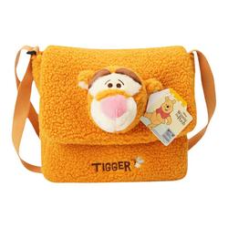 Disney Official Strawberry Bear Tigger Plush Fashion Crossbody Bag Shoulder Portable Girls Casual Bag