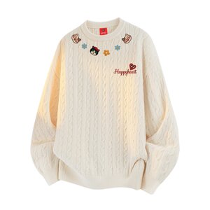 
Charles Heart 2026 New Round Neck Sweaters for Men and Women Winter Pattern Printed Casual Couple Sweater Tops