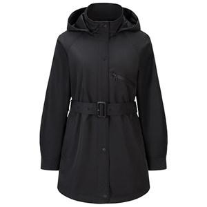 
GIOVANNI VALENTINO women's hooded windbreaker mid-length autumn outdoor high-end velvet jacket