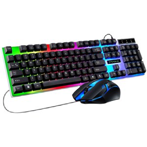 
Maimi S4 gaming e-sports wired USB mouse and keyboard set computer notebook RGB luminous mouse key external device