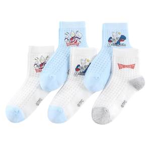 
Ultraman children's socks 25 spring and summer thin mesh cotton socks antibacterial and anti-odor autumn style boys' short socks mid-tube socks