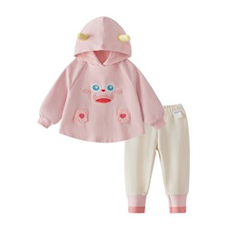 [Antibacterial] Girls Autumn Suit Children's Autumn and Winter Two-piece Set Plus Velvet Baby Girl Clothes Trendy 2025 Children's Autumn Clothes