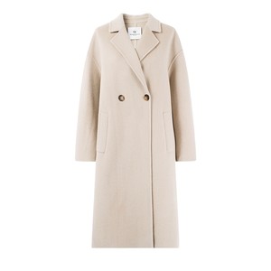 
Qiushui Yiren 100% wool temperament coat 2025 winter new women's straight mid-length blazer
