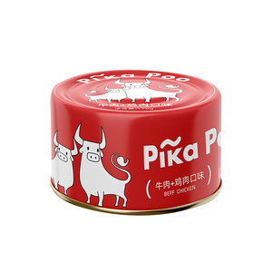 
Pickup canned dog snacks chicken and beef pet nutrition wet food for puppies mixed with dog food staple food 24 cans full box