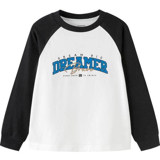 
[Same style in the mall] Balabara children's long-sleeved T-shirt for boys and girls 2025 autumn new cotton top