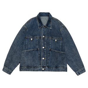 
GOGOSOON jacket men's 2025 new spring and autumn denim jacket couple American retro washing trend loose