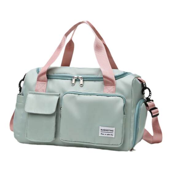 Short -distance travel package female large capacity lightweight, well -wet, wet, separated sports bag students live luggage bag men