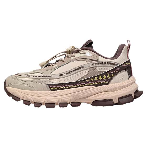 Li Ning Children's Shoes Boys' 2025 Autumn and Winter New Big Children's Trendy Fashion Cotton Shoes Versatile Velvet Sports and Casual Shoes