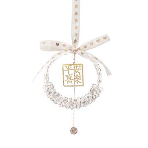 
New car crystal pendants high-end exquisite jewelry handmade high-end light luxury interior rearview mirror decoration for women