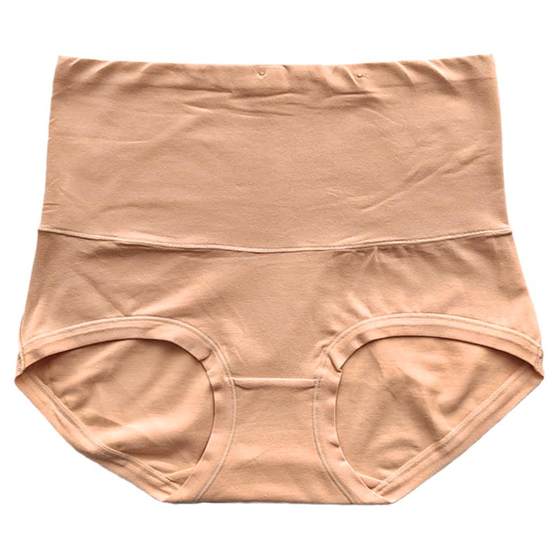 Cai Tian underwear female high -waist high -waisted cotton authentic cotton 31125 organic ecological flat foot shaping no trace 31033
